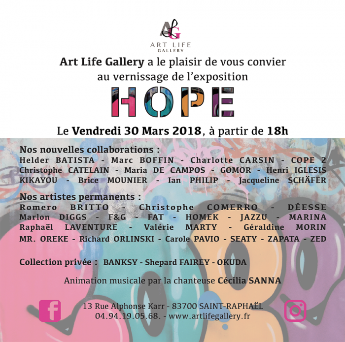 Vernissage HOPE  Saint-Raphal