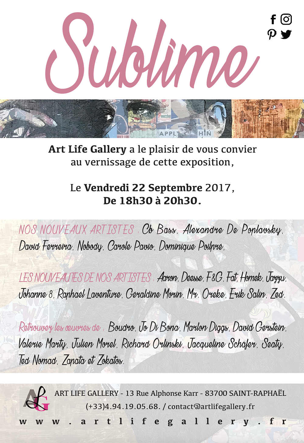 Vernissage SUBLIME  Saint-Raphal